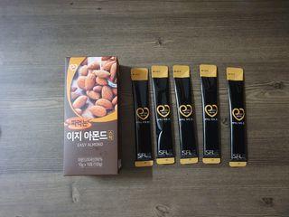 짜먹는 이지견과 짜먹는 이지아몬드, 짜먹는 이지허니피넛, 짜먹는 이지캐슈넛 각 10g X  10포 — 5점을 준 리뷰어가 2021년 2월 올린 사용 사진