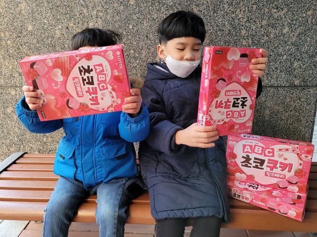 ABC초코쿠키 핑크베리 리뷰 사진