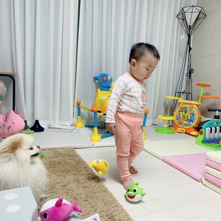 유비맘 궁디팡팡 내의/내복 상하세트 — 4점을 준 리뷰어가 2021년 3월 올린 사용 사진