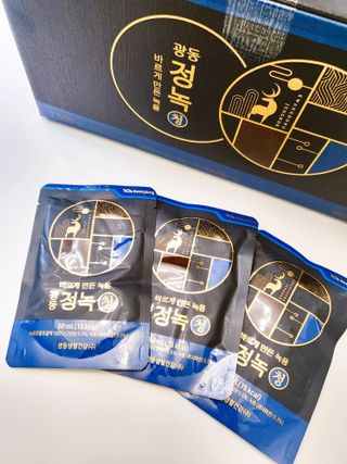 광동생활건강 [광동] 바르게 만든 녹용, 광동정녹청 30포. — 5점을 준 리뷰어가 2023년 3월 올린 사용 사진