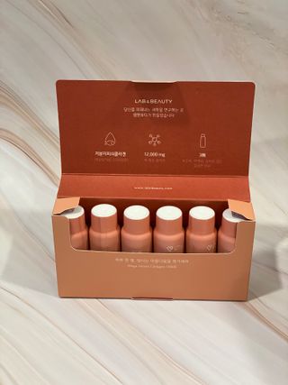 랩앤뷰티 메가 벨벳 콜라겐 12000 — 5점을 준 리뷰어가 2021년 5월 올린 사용 사진