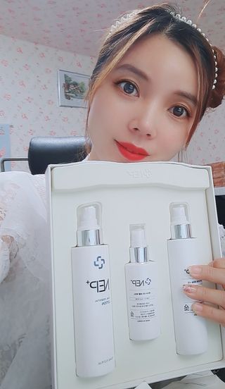 SOONWITH 순위드 NEP+ 스킨케어 3종 세트 — 5점을 준 리뷰어가 2021년 4월 올린 사용 사진