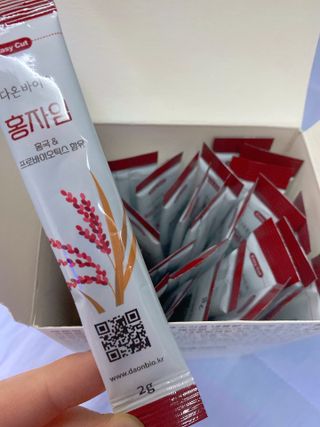 하루 1포로 콜레스테롤, 유산균, 고역가 소화효소까지 한번에 섭취! 다온바이오 홍자임 1개월분(30포) — 4점을 준 리뷰어가 2023년 1월 올린 사용 사진