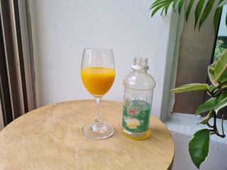탐라원 제주의 맛, 몬딱주스 4종세트 - 한라봉몬딱주스, 천혜향몬딱주스, 청귤에이드, 당근몬딱주스 — 5점을 준 리뷰어가 2021년 8월 올린 사용 사진