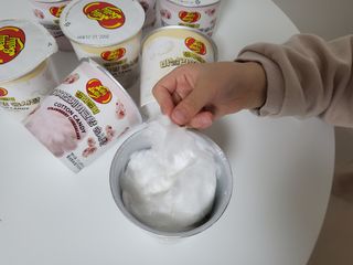 젤리벨리 솜사탕 2종-딸기치즈케이크, 바닐라 — 5점을 준 리뷰어가 2021년 12월 올린 사용 사진