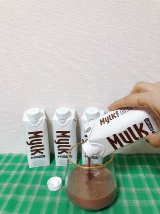 이너프 뮐크 초콜릿맛 — 3점을 준 리뷰어가 2022년 10월 올린 사용 사진