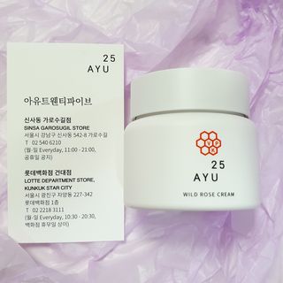 AYU25[아유트웬티파이브]다마스크로즈워터 베이스 천연 수분 촉촉 크림 — 3점을 준 리뷰어가 2021년 4월 올린 사용 사진