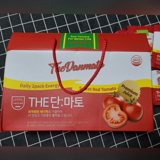 제이제이바이오 더단마토 프리미엄주스 100ml 30팩입 - 무설탕 스테비아 토마토즙 — 5점을 준 리뷰어가 2021년 11월 올린 사용 사진