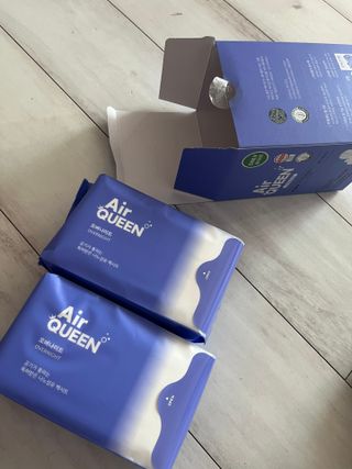 에어퀸 뉴브레스 유기농 생리대 4종 (팬티라이너 20P + 중형 10P + 대형 10P + 오버나이트 8P)_체험단 — 5점을 준 리뷰어가 2024년 6월 올린 사용 사진