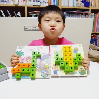 애니블록 뽀로로 퍼즐 스타터 — 5점을 준 리뷰어가 2021년 1월 올린 사용 사진