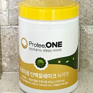 프로티원 단백질쉐이크 녹차맛 2주분 1통+보틀 — 5점을 준 리뷰어가 2021년 8월 올린 사용 사진