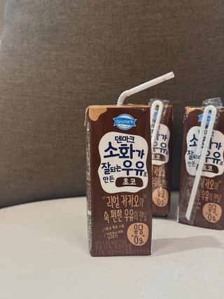 [구매평]덴마크 소화가 잘되는 우유로 만든 초코, 190ml, 24개 — 5점을 준 리뷰어가 2025년 2월 올린 사용 사진