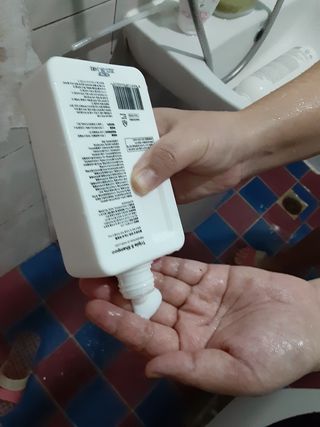트리플에스 탈모 샴푸 275ml + 실크 트리트먼트 275ml — 5점을 준 리뷰어가 2021년 2월 올린 사용 사진