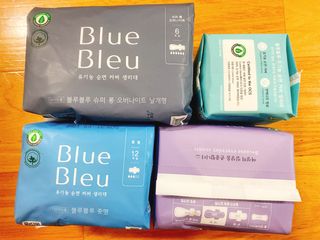 블루블루 유기농 순면 커버 생리대 — 5점을 준 리뷰어가 2021년 1월 올린 사용 사진