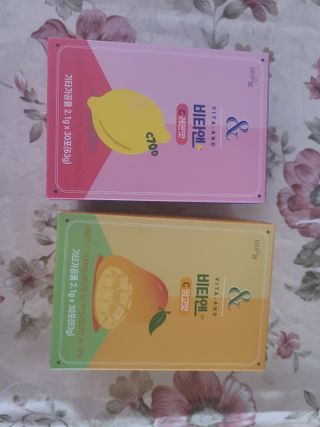 비타앤C 레몬맛, 망고맛 — 5점을 준 리뷰어가 2021년 4월 올린 사용 사진