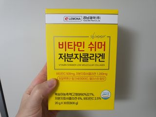 자연에온 경남제약 비타민 쉬머 저분자콜라겐 20g x 30포 — 5점을 준 리뷰어가 2021년 12월 올린 사용 사진
