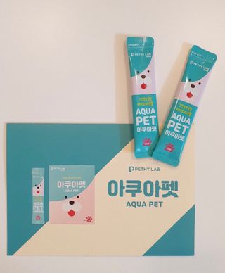 펫시랩 반려견용 액상 프리바이오틱스 아쿠아펫 — 5점을 준 리뷰어가 2021년 1월 올린 사용 사진