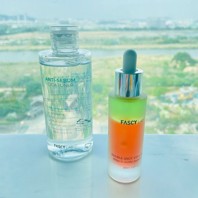파시랩 더블샷 비타 세럼/ 안티 세범 시카 토너 리뷰 사진
