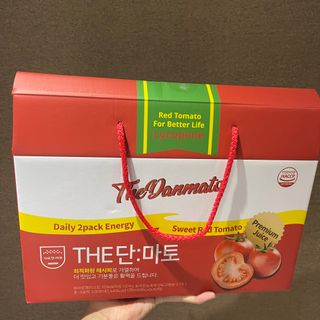 제이제이바이오 더단마토 프리미엄주스 100ml 30팩입 - 무설탕 스테비아 토마토즙 — 5점을 준 리뷰어가 2021년 11월 올린 사용 사진