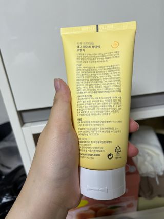 ★N쇼핑 헤어팩 1위★ 리하 에그 화이트 극손상 무실리콘 트리트먼트 헤어팩 — 5점을 준 리뷰어가 2022년 6월 올린 사용 사진