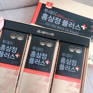 서울약사신협_투데이홍삼정플러스스틱_10g x 30포 — 5점을 준 리뷰어가 2021년 6월 올린 사용 사진