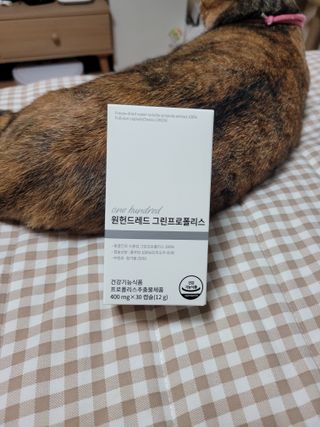 메디타민 원헌드레드 그린프로폴리스 — 4점을 준 리뷰어가 2021년 9월 올린 사용 사진