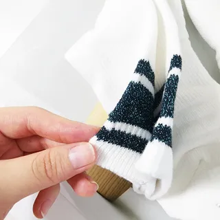 [사이즈가 있는 양말 필로이] 여자 골프 스포츠 중목 양말 2족 세트【 S, M, L 】3가지 사이즈 — 5점을 준 리뷰어가 2022년 9월 올린 사용 사진