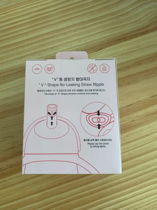 유비맘 트라이탄 코니빨대컵_컬러 랜덤 발송 — 5점을 준 리뷰어가 2021년 1월 올린 사용 사진