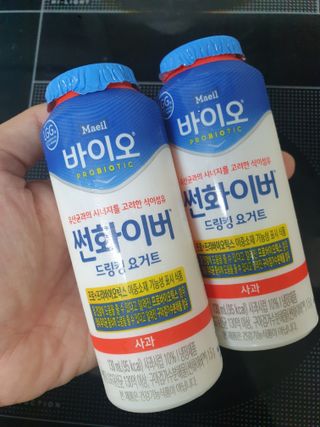 LIVE 매일바이오 썬화이버 드링킹 요거트 — 5점을 준 리뷰어가 2022년 8월 올린 사용 사진
