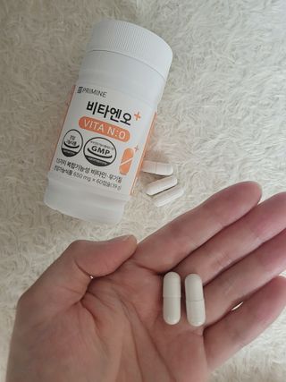 프리마인 성큼다가온 봄, 이너뷰티를 챙겨야 피부도 화사하게, 컨디션도 활기차게. 흡수율을 높인 고효율 비타민. — 5점을 준 리뷰어가 2022년 8월 올린 사용 사진