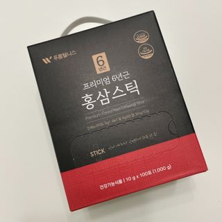 [푸름웰니스] 프리미엄 6년근 홍삼스틱 3mg x 100포 — 5점을 준 리뷰어가 2022년 3월 올린 사용 사진