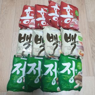 [풀무원] 자연은맛있다 정면, 백면, 홍면  세트 — 5점을 준 리뷰어가 2021년 4월 올린 사용 사진