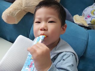 다나음 셀렌에 빠진 아연면역젤리 열대과일맛+사과맛 — 5점을 준 리뷰어가 2023년 1월 올린 사용 사진