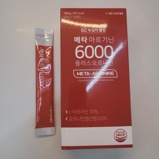 메타아르기닌 GC녹십자웰빙 메타 아르기닌 6000 플러스 오르니틴 — 5점을 준 리뷰어가 2022년 9월 올린 사용 사진