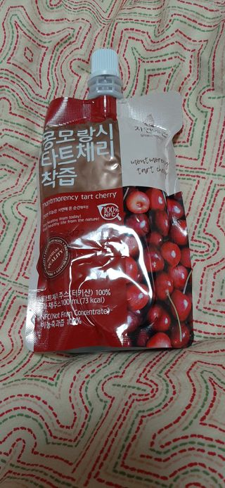 자연에온 몽모랑시 타트체리 착즙 100mL 10개입 2BOX — 5점을 준 리뷰어가 2021년 1월 올린 사용 사진