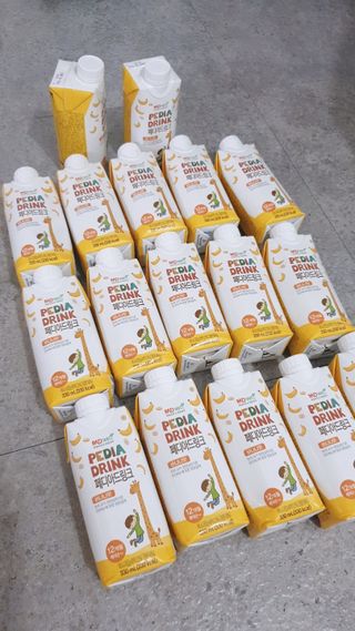 메디웰 페디아드링크 미니 바나나맛 — 5점을 준 리뷰어가 2021년 7월 올린 사용 사진