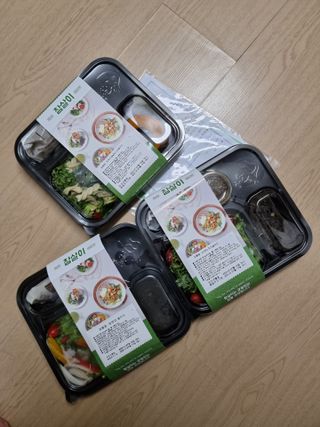 참살이도시락 작심삼일 샐러드도시락 3개 맛보기 새벽배송 또는 택배배송 — 4점을 준 리뷰어가 2021년 7월 올린 사용 사진