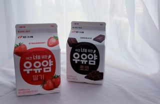 빙그레 우유얌 초코 / 우유얌 딸기 — 5점을 준 리뷰어가 2021년 4월 올린 사용 사진