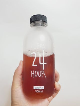 클린24시간 1BOX(5포) + 전용보틀(500ml) — 5점을 준 리뷰어가 2022년 10월 올린 사용 사진