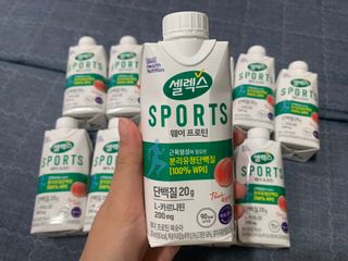 셀렉스스포츠 셀렉스 스포츠 웨이 프로틴 복숭아_ 330ml x 12팩 — 5점을 준 리뷰어가 2021년 4월 올린 사용 사진