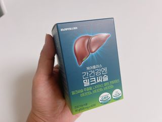 [경남제약헬스케어] 케어플러스 간건강엔 밀크씨슬 500mg 60정/2개월분/비타민B 5종+세레늄 — 4점을 준 리뷰어가 2024년 1월 올린 사용 사진