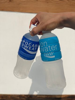 [동아오츠카] 포카리스웨트  500ml PET + 이온워터 500ml PET — 5점을 준 리뷰어가 2025년 7월 올린 사용 사진