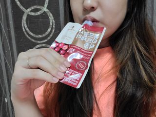 자연에온 몽모랑시 타트체리 3종 세트 구성 - 저분자콜라겐젤리, NFC 착즙주스 — 5점을 준 리뷰어가 2021년 7월 올린 사용 사진