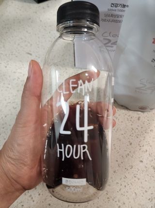 클린24시간 1BOX(5포) + 전용보틀(500ml) — 4.5점을 준 리뷰어가 2022년 8월 올린 사용 사진