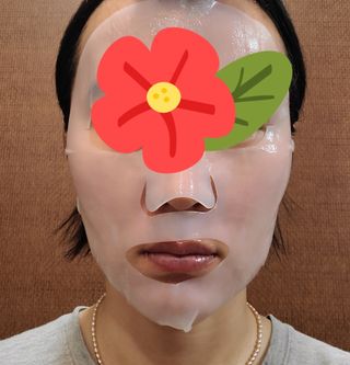 리브얼 | LIVALL 바이오셀룰로오스 마스크 레스트 앤 글로우 33ml  x 3개입 — 5점을 준 리뷰어가 2022년 7월 올린 사용 사진