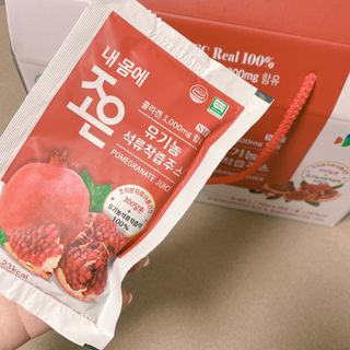 농업회사법인조은 유기농 석류 NFC 착즙주스 70ml 30포 — 5점을 준 리뷰어가 2021년 10월 올린 사용 사진