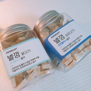 페페로니 자기전에 먹는 저알러지 껌 세트 치킨+오리 — 5점을 준 리뷰어가 2021년 7월 올린 사용 사진