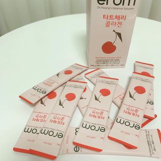 이롬 erom 타트체리 콜라겐 — 3.5점을 준 리뷰어가 2021년 3월 올린 사용 사진