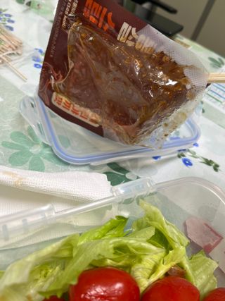 한끼통살 슬라이스 닭가슴살 — 5점을 준 리뷰어가 2023년 2월 올린 사용 사진