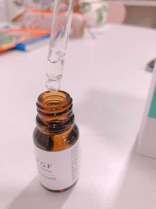 랑팡 EGF+FGF 10ppm 리포좀 앰플 원액 10ml — 5점을 준 리뷰어가 2021년 11월 올린 사용 사진